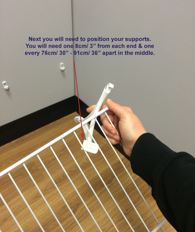 ClosetMaid Shoe Rack Installation